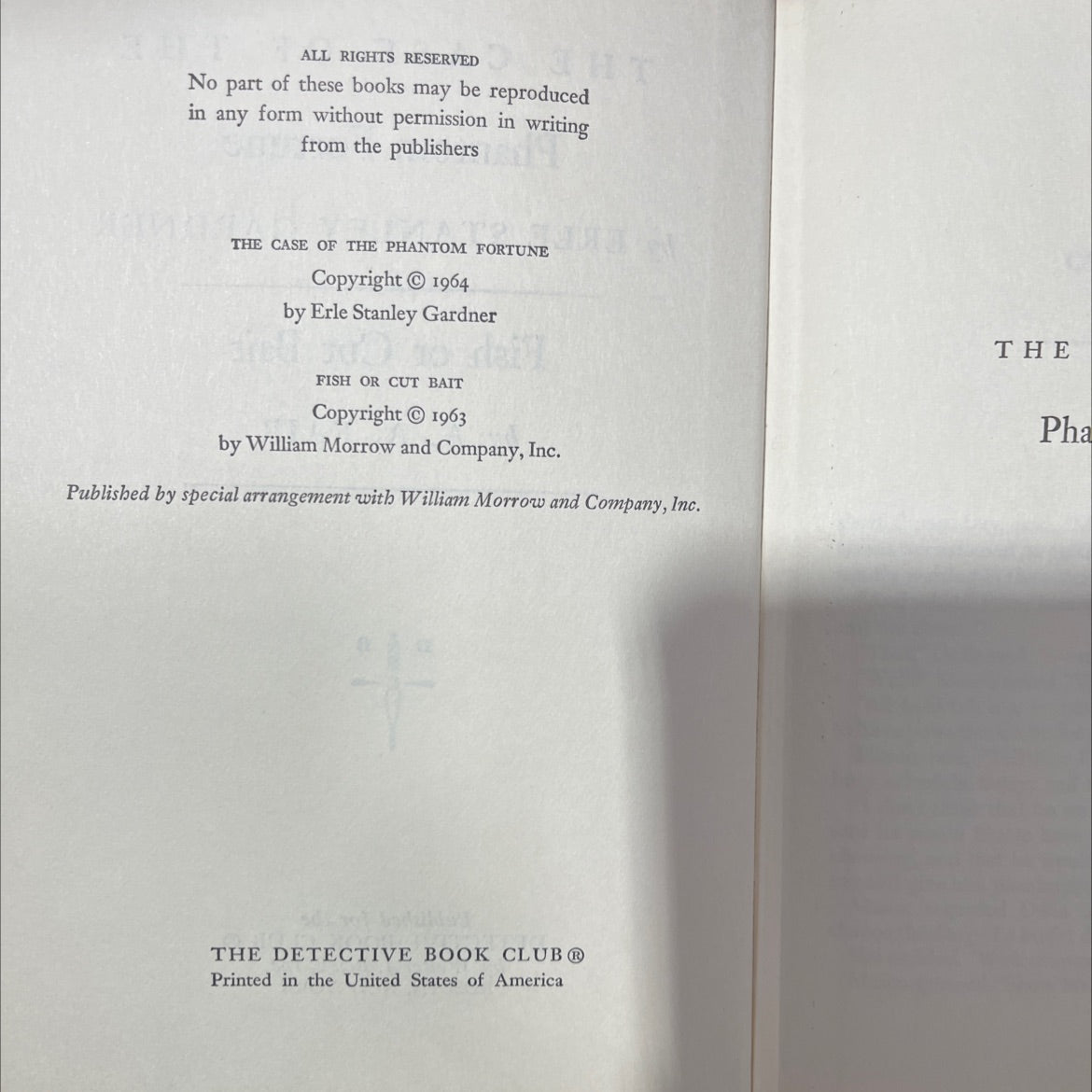 the case of the phantom fortune book, by erle stanley gardner, 1964 Hardcover image 3