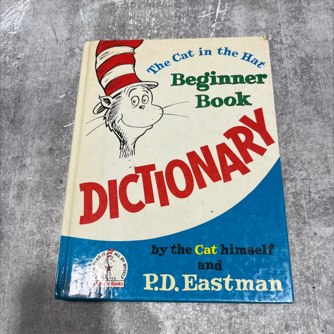 the cat in the hat beginner book dictionary book, by Dr. Seuss, P.D. Eastman, 1964 Hardcover image 1