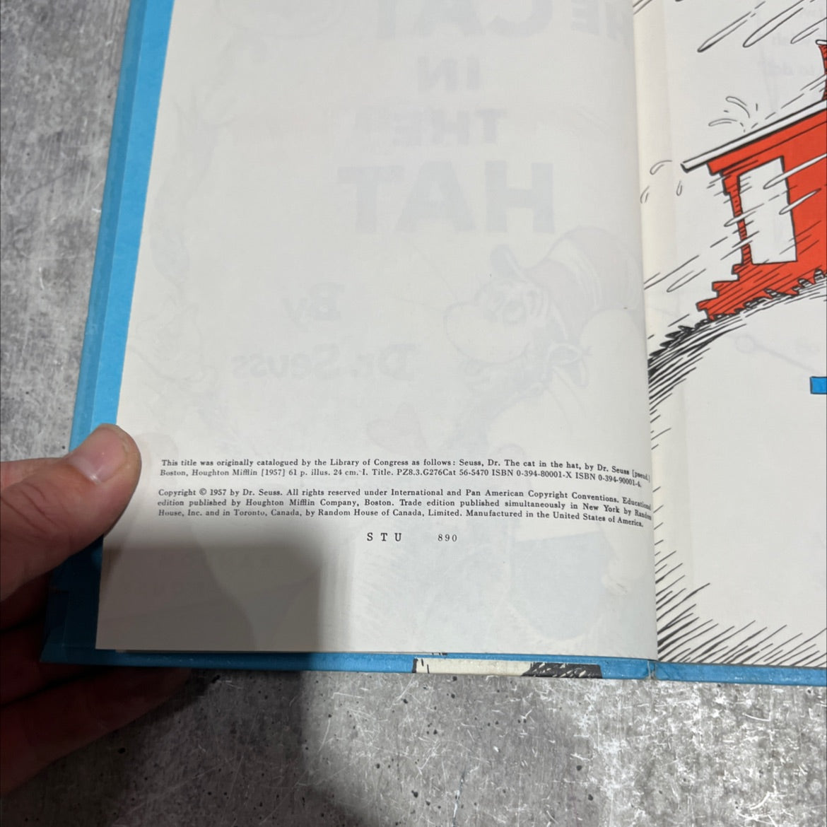 the cat in the hat book, by Dr. Seuss, 1957 Hardcover image 3