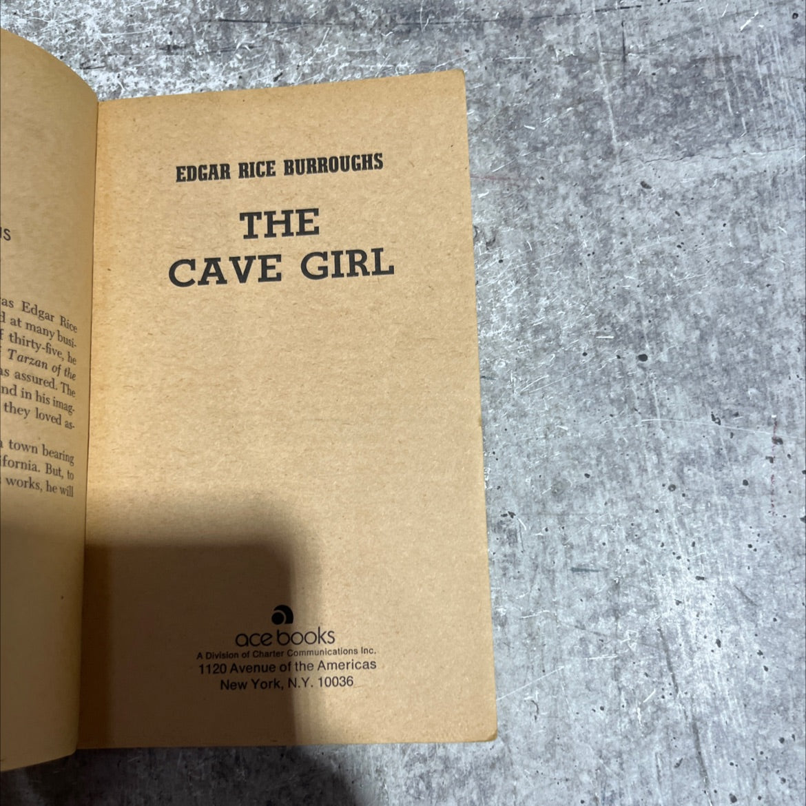 the cave girl book, by edgar rice burroughs, 1970 Paperback image 2