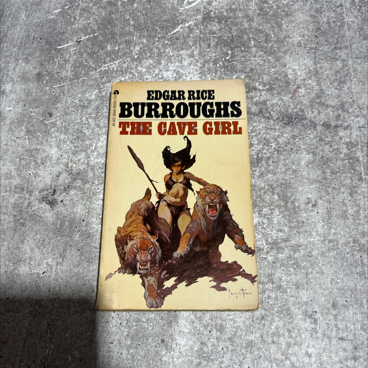 the cave girl book, by edgar rice burroughs, 1970 Paperback image 1