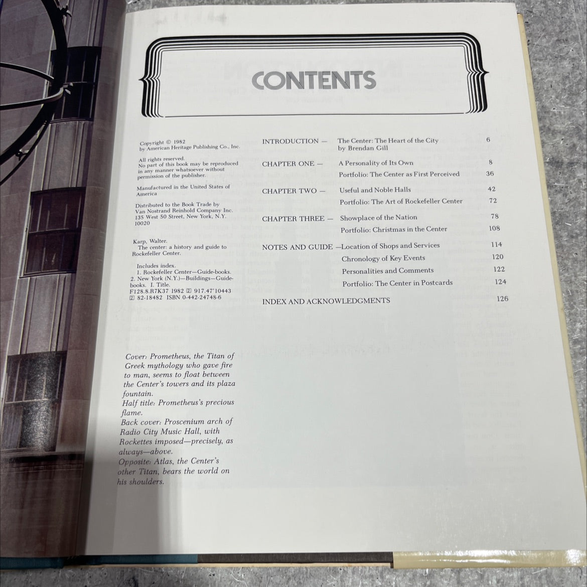 the center a history and guide to rockefeller center book, by walter karp, 1982 Hardcover image 3