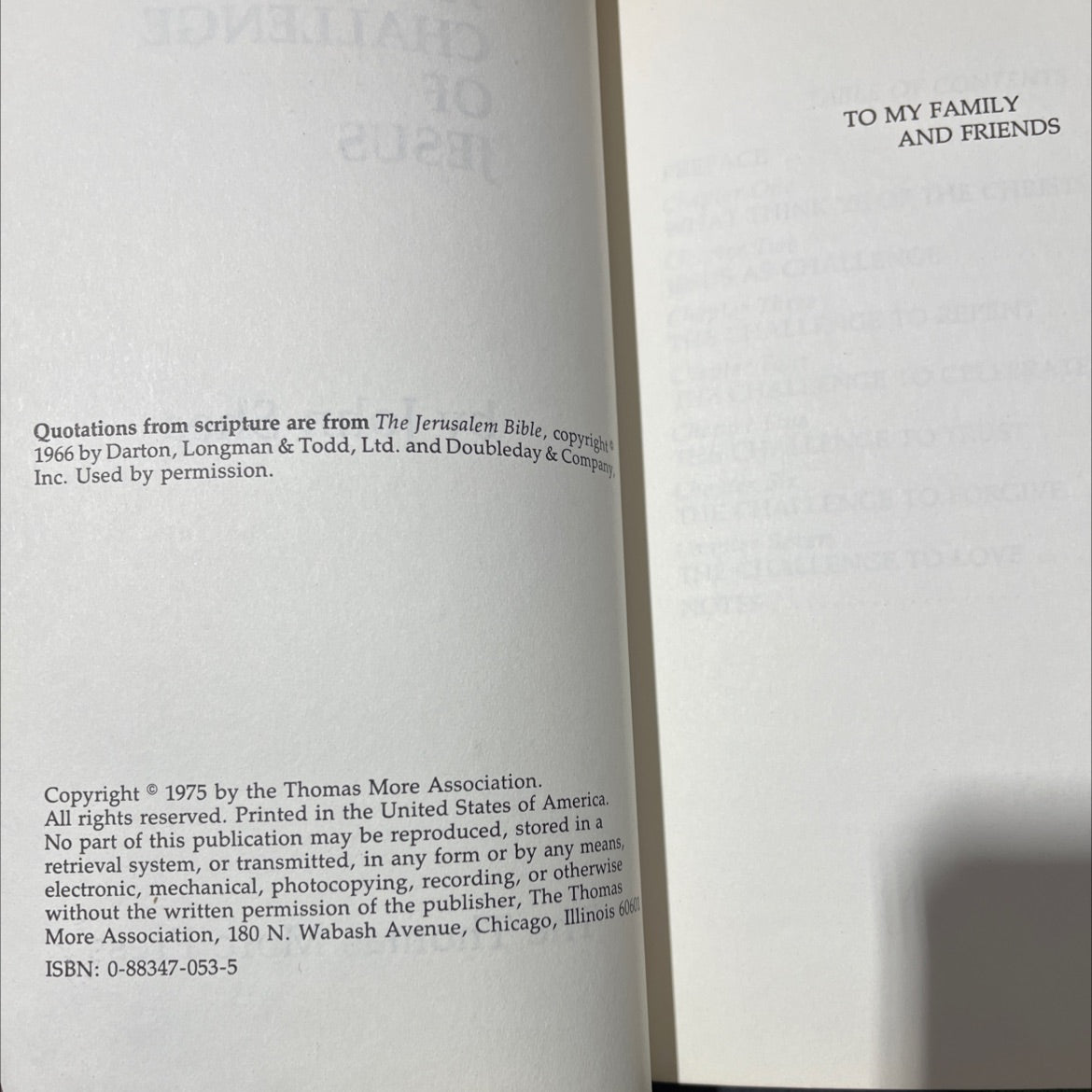 the challenge of jesus book, by john shea, 2020 Hardcover image 3