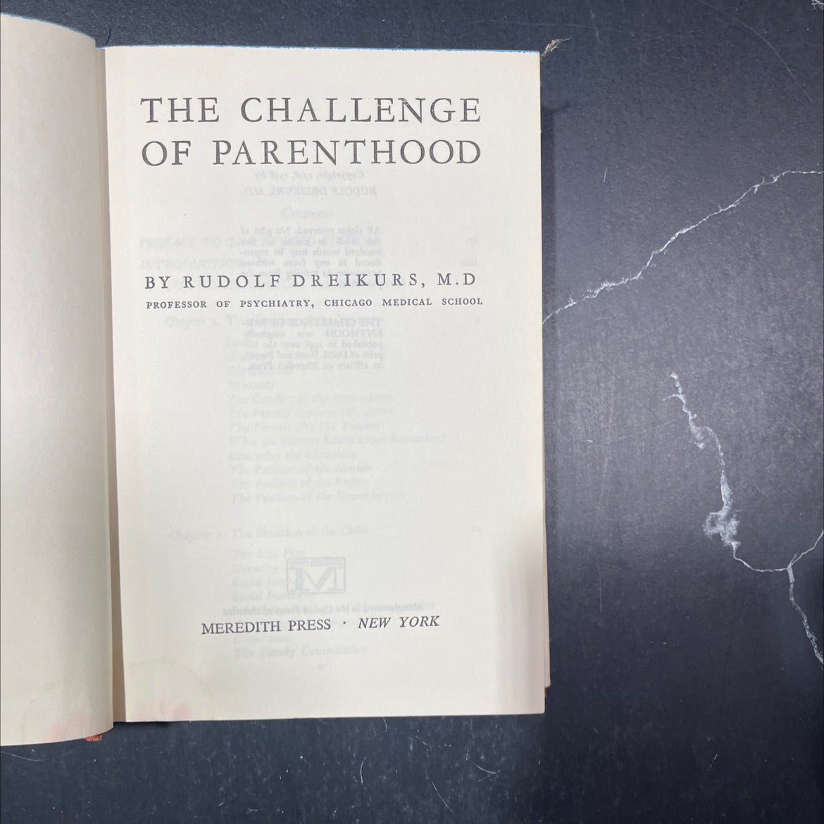 the challenge of parenthood book, by rudolf dreikurs, m.d., 1958 Hardcover image 2