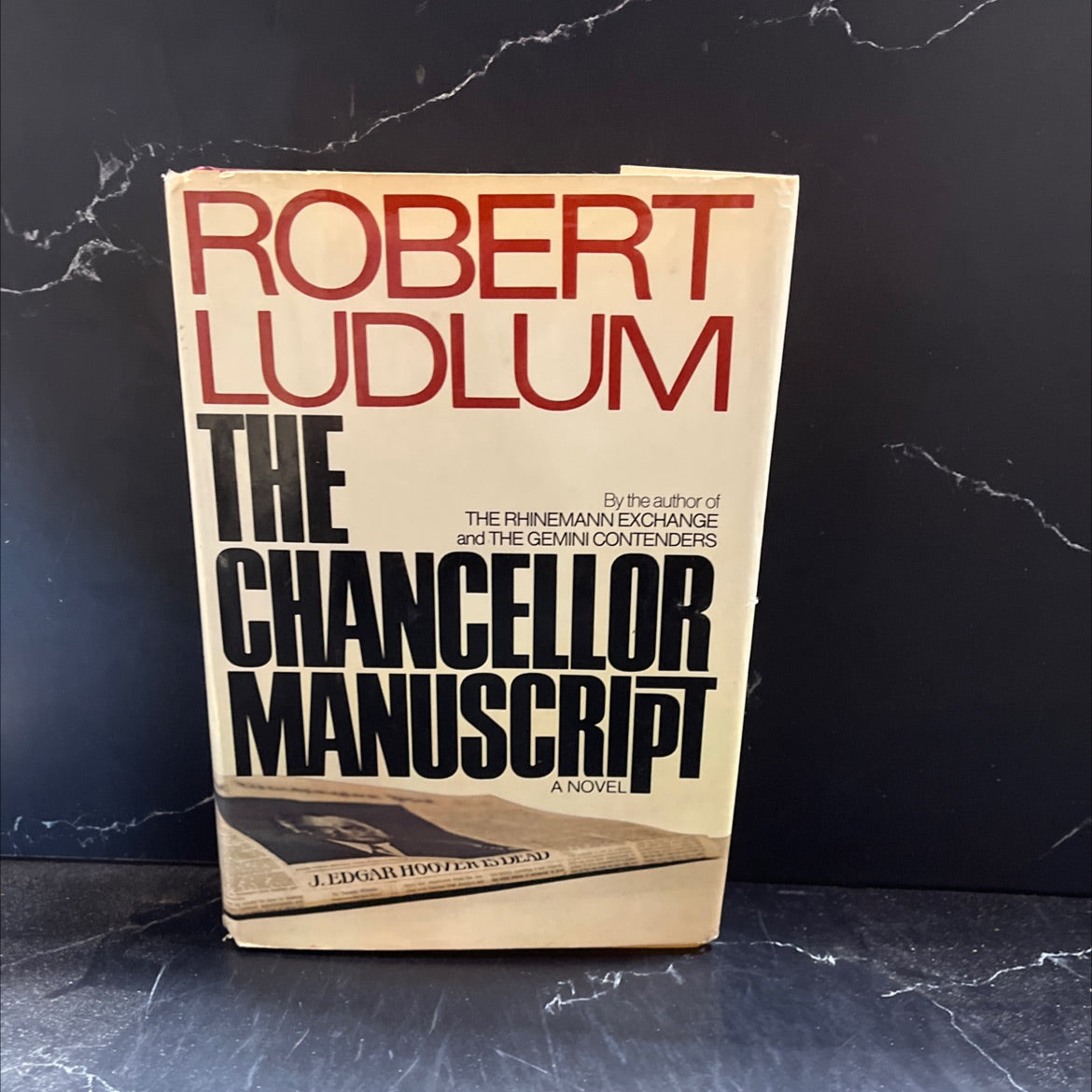 the chancellor manuscript book, by robert ludlum, 1977 Hardcover image 1