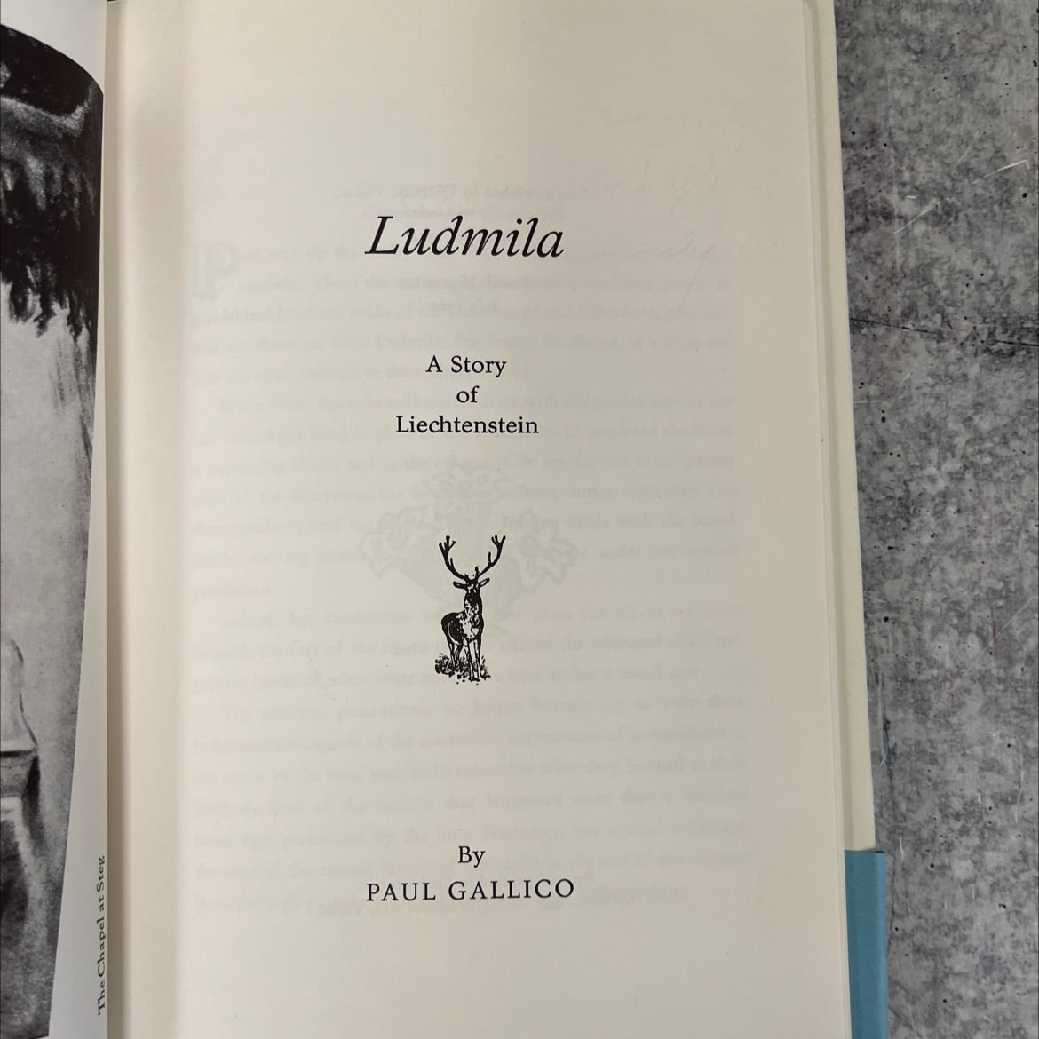 the chapel at steg ludmila a story of liechtenstein book, by paul gallico, 1960 Hardcover, Vintage image 2