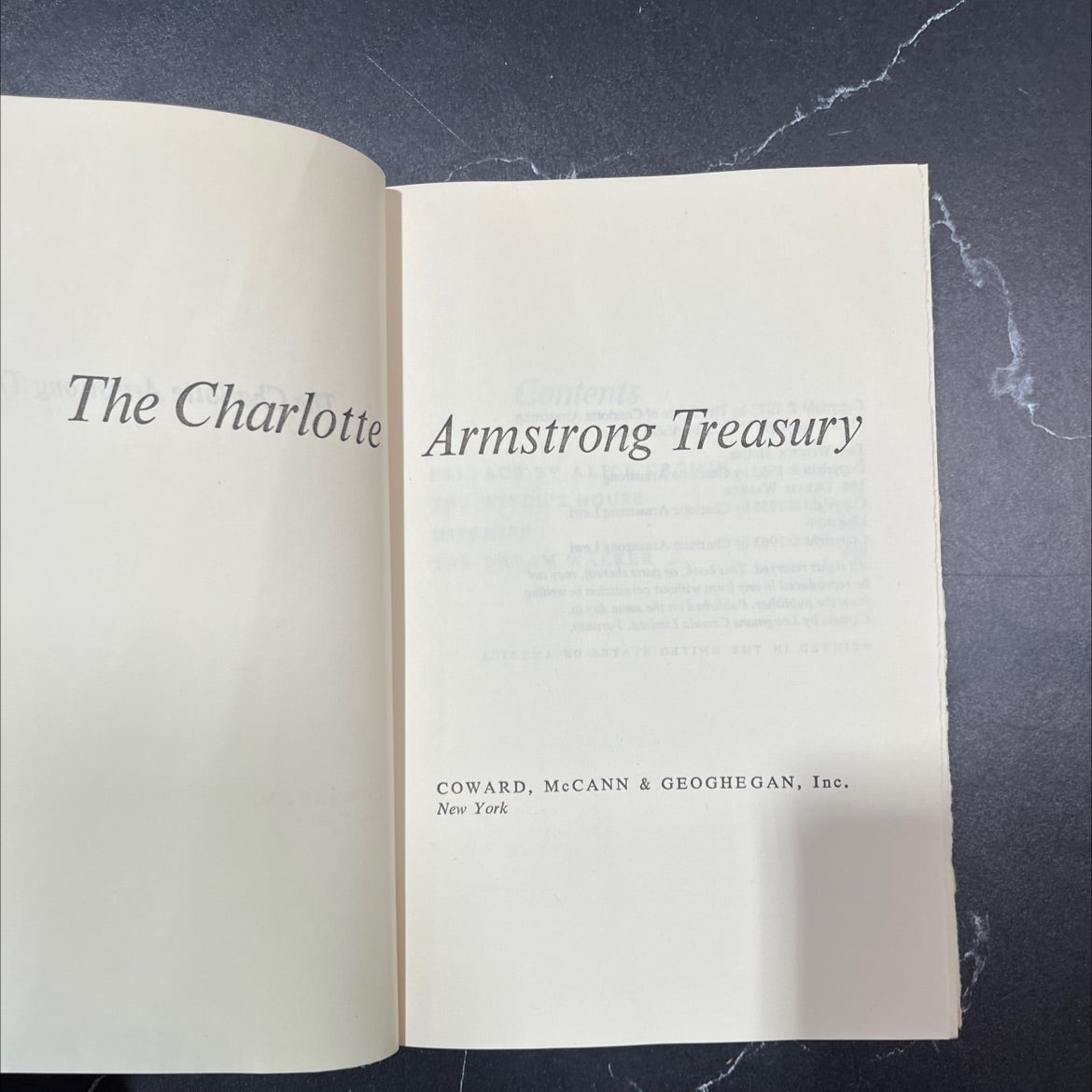 the charlotte armstrong treasury book, by charlotte armstrong, 1972 Hardcover, Vintage image 2
