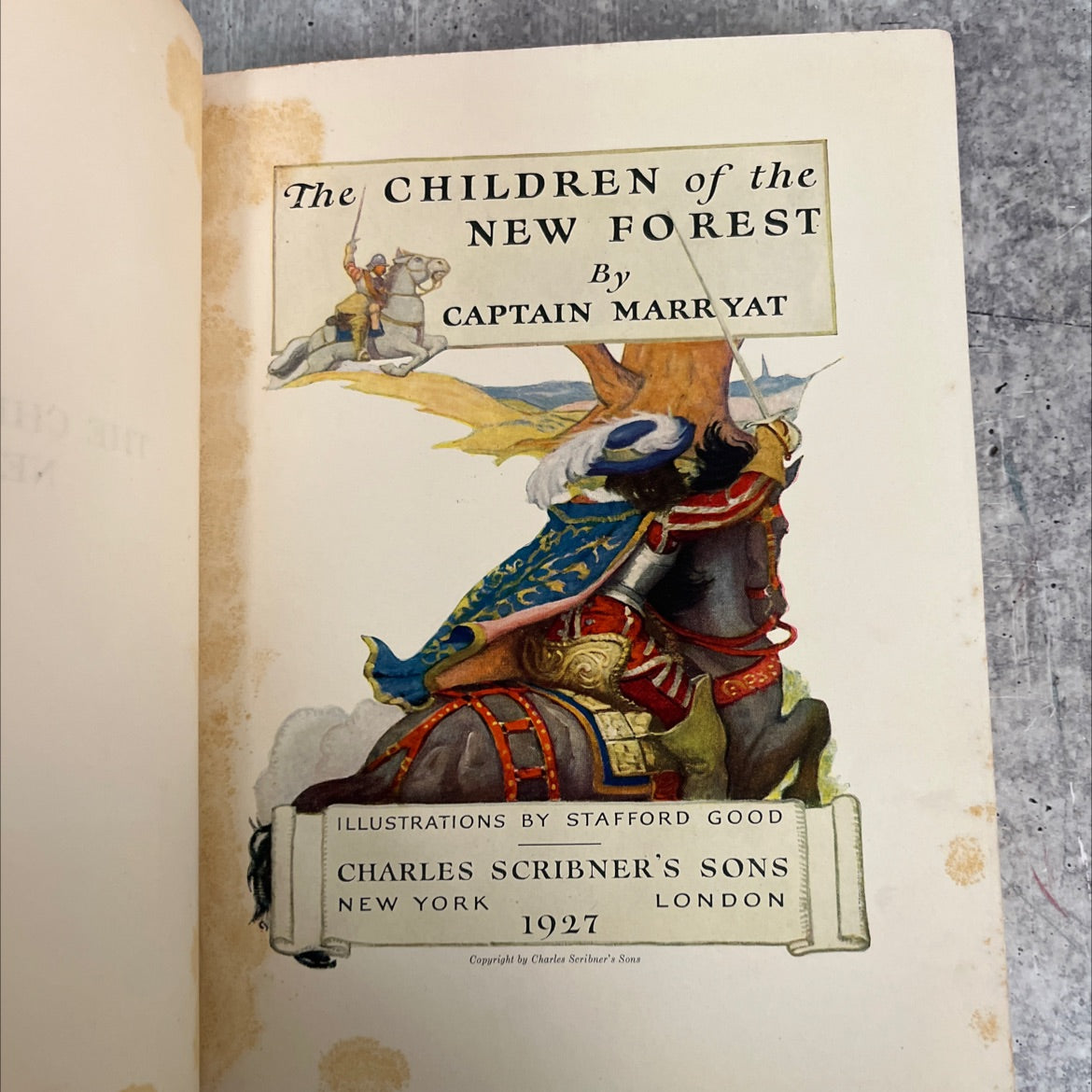 the children of the new forest book, by captain marr yat, 1927 Hardcover image 2