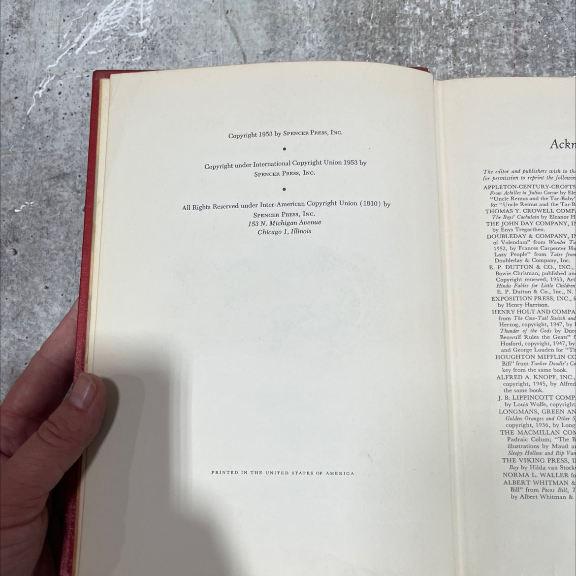 the children's hour book, by marjorie barrows, 1953 Hardcover image 3