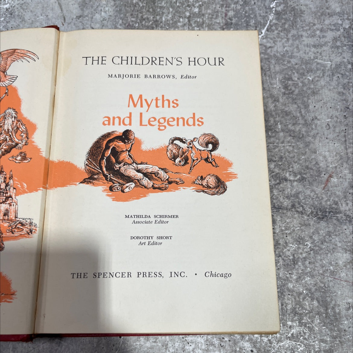 the children's hour book, by marjorie barrows, 1953 Hardcover image 2