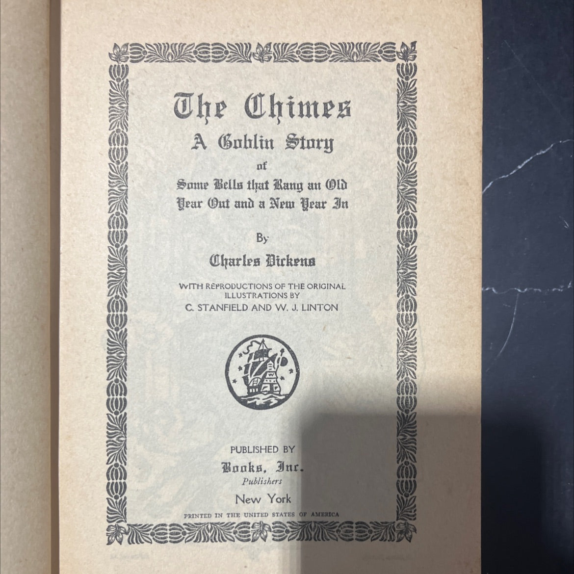 the chimes a goblin story nf some bells that rang an old year out and a new year in book, by Charles Dickens, 1970 image 2