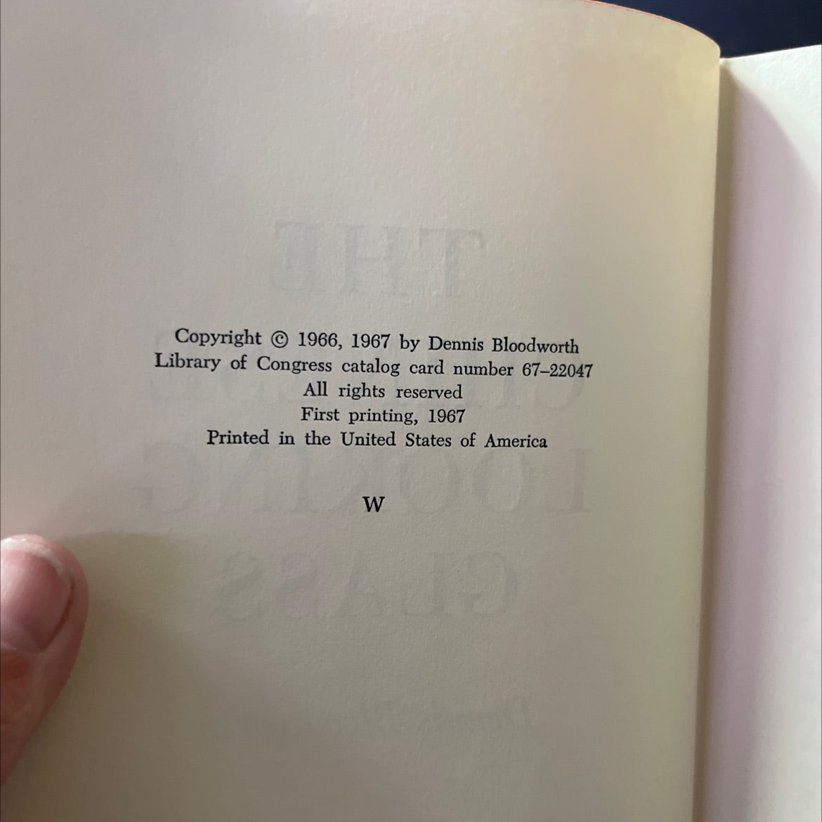 the chinese looking glass book, by Dennis Bloodworth, 1967 Hardcover image 3