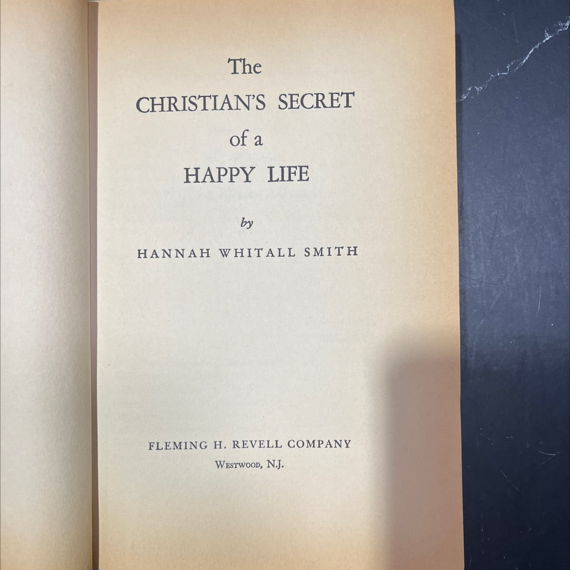 the christian's secret of a happy life book, by hannah whitall smith, 1952 Hardcover image 2