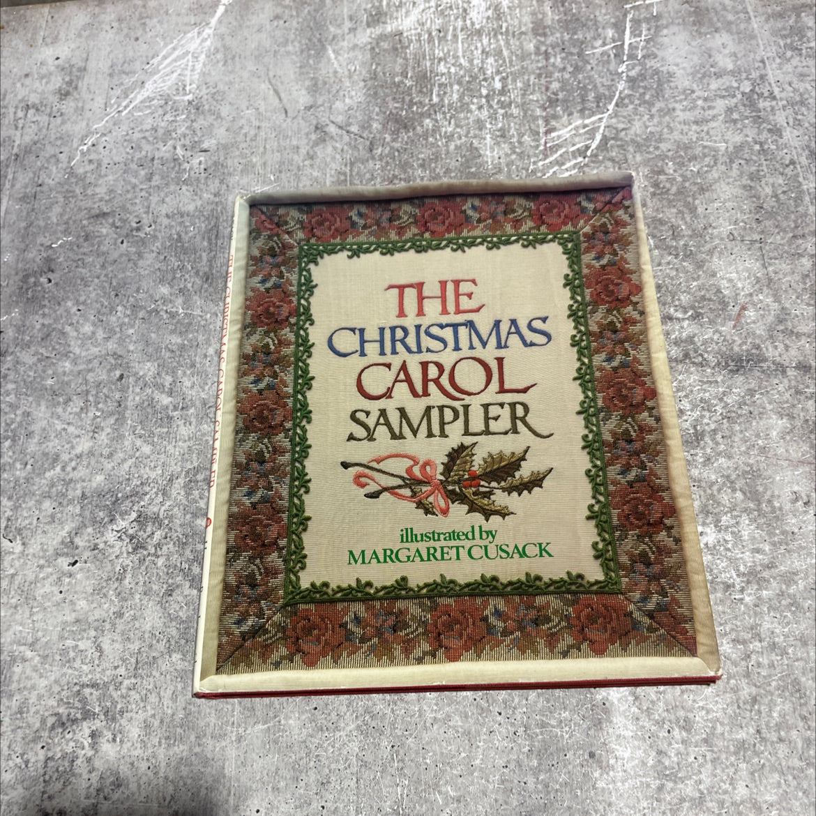 the christmas carol sampler book, by margaret cusack, 1983 Hardcover image 1