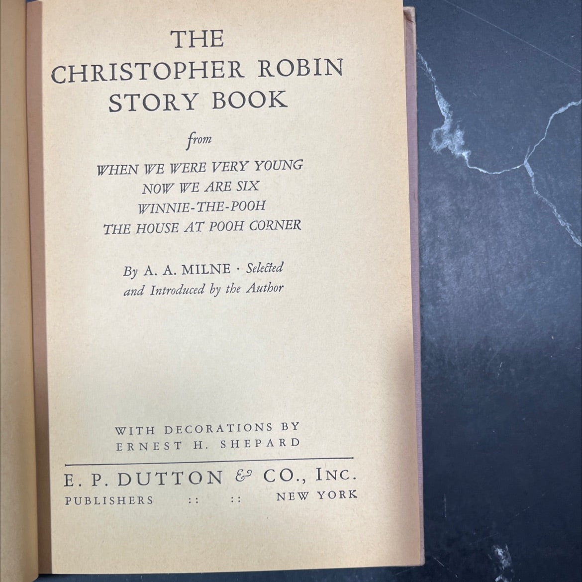 the christopher robin story book book, by a. a. milne, 1957 Hardcover image 2