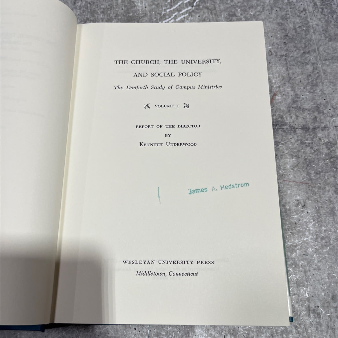 the church, the university, and social policy the danforth study of campus ministries volume in report of the director image 2