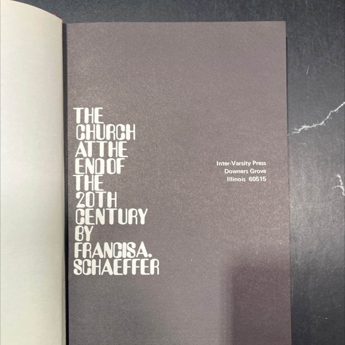 the church at the end of the 20th century book, by francis a. schaeffer, 1970 Hardcover image 2