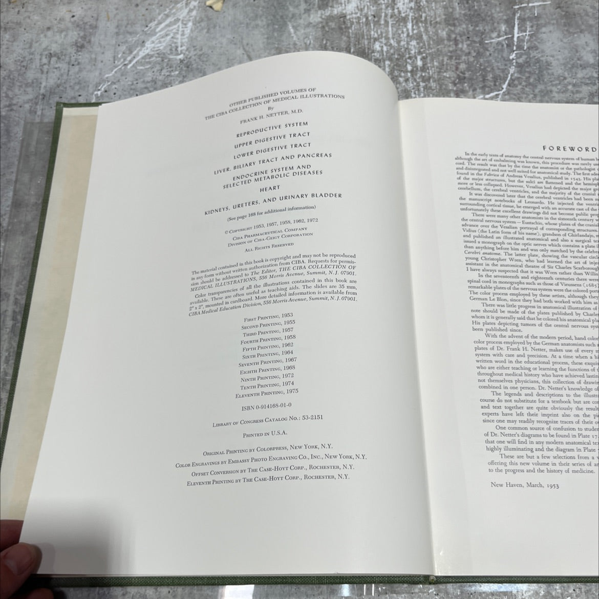 the ciba collection of medical illustrations volume i book, by frank h. netter, m.d., 1972 Hardcover image 3