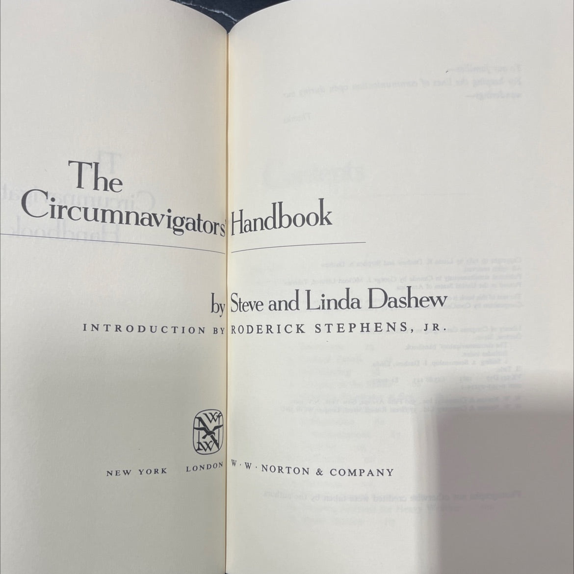 the circumnavigators' handbook book, by Steve Dashew, Linda Dashew, 1983 Hardcover image 2