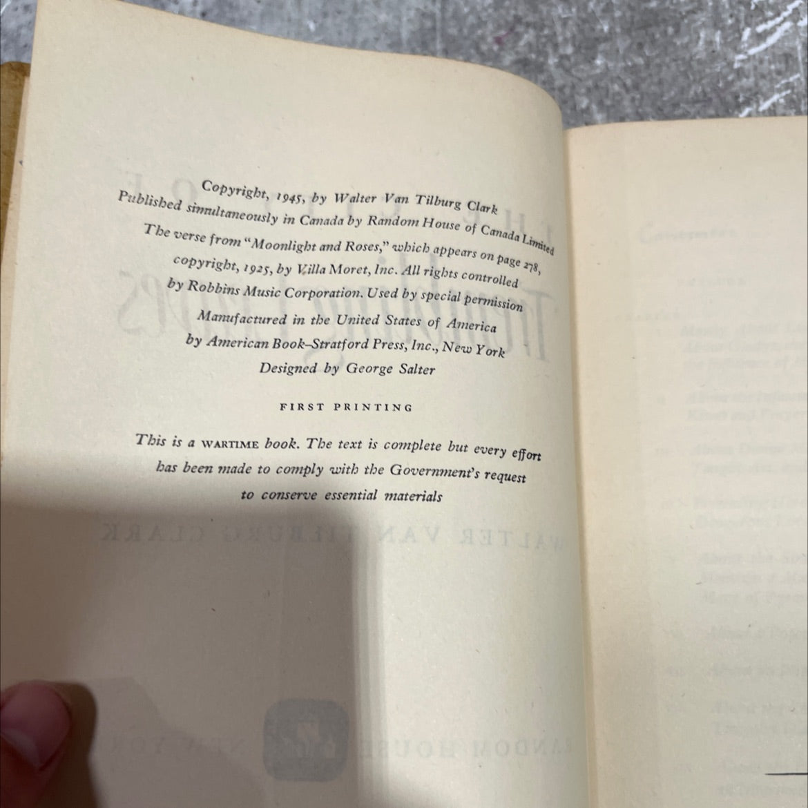 the city of trembling leaves book, by walter van tilburg clark, 1945 Hardcover image 3