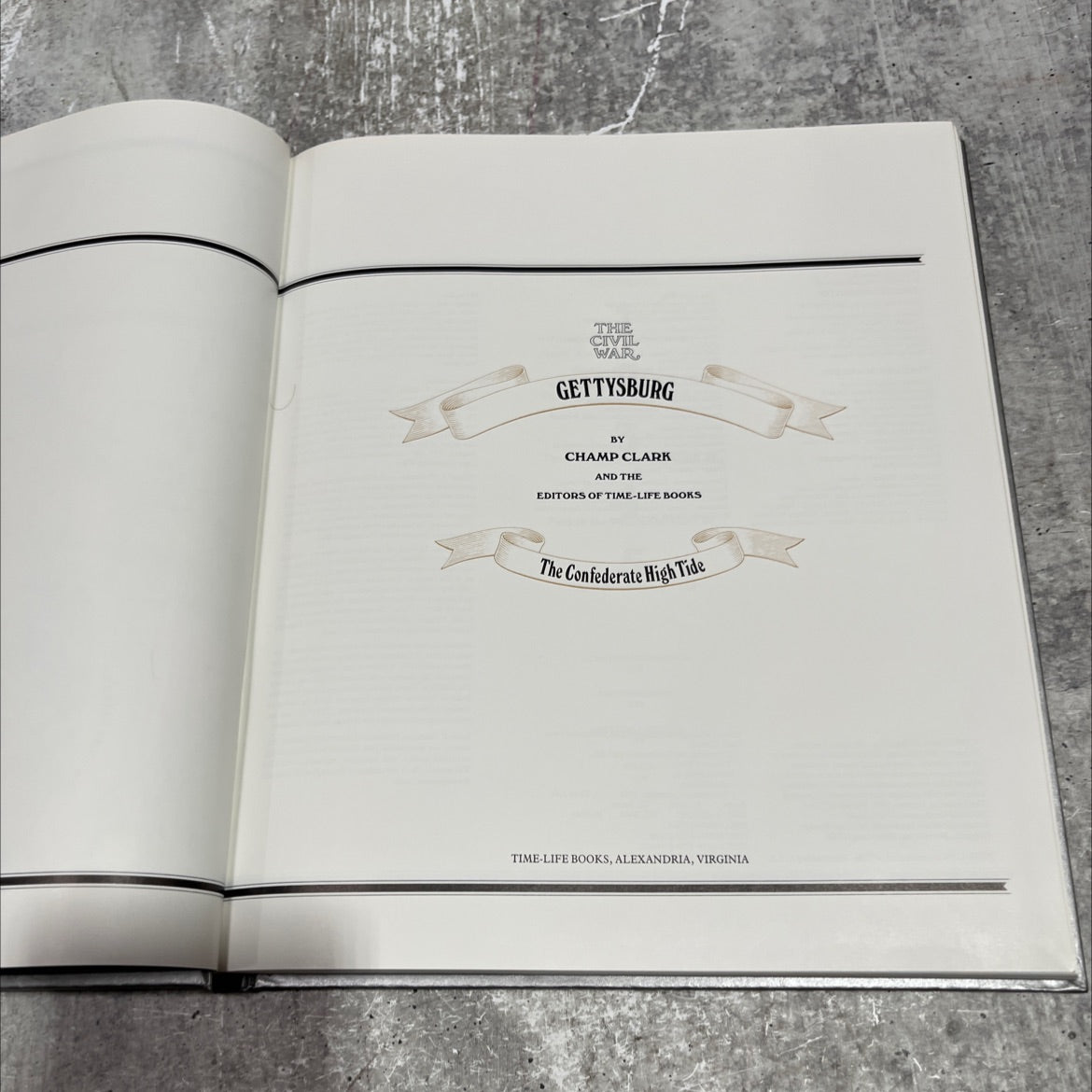 the civil war gettysburg book, by champ clark and the editors of time-life books, 1970 Hardcover image 2