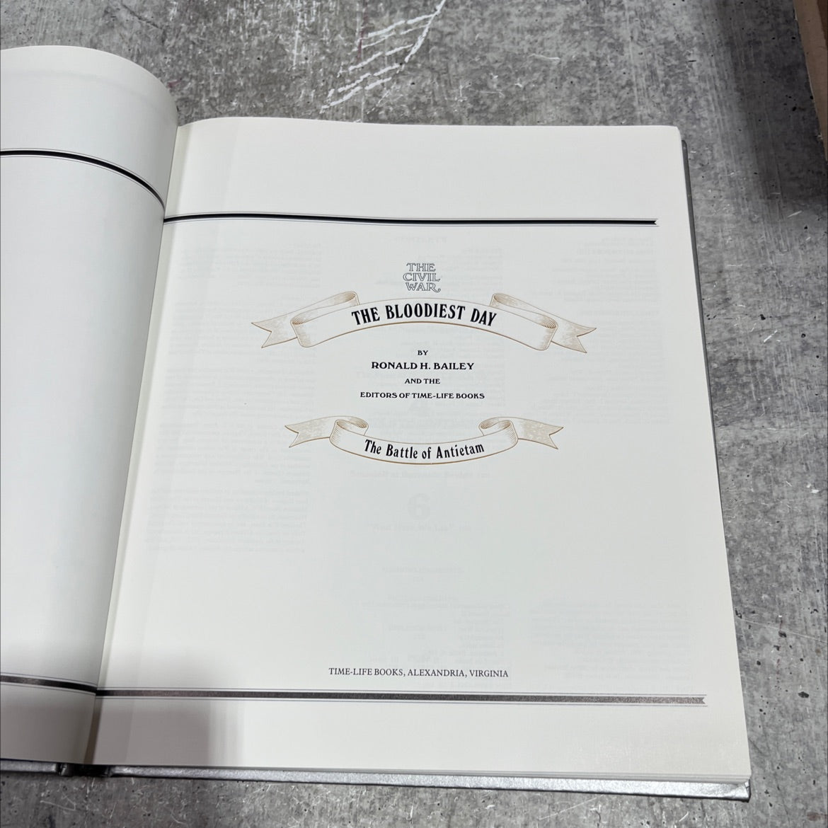 the civil war the bloodiest day book, by ronald h. bailey and the editors of time-life books, 1970 Hardcover image 2