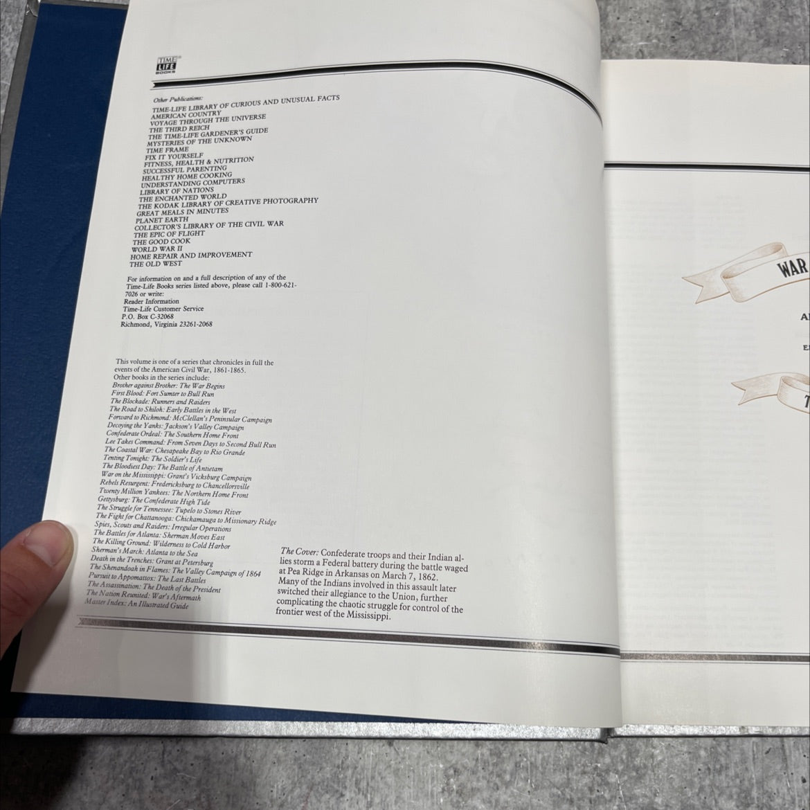 the civil war war on the frontier book, by alvin m. josephy jr. and the editors of time-life books, 1970 Hardcover image 3