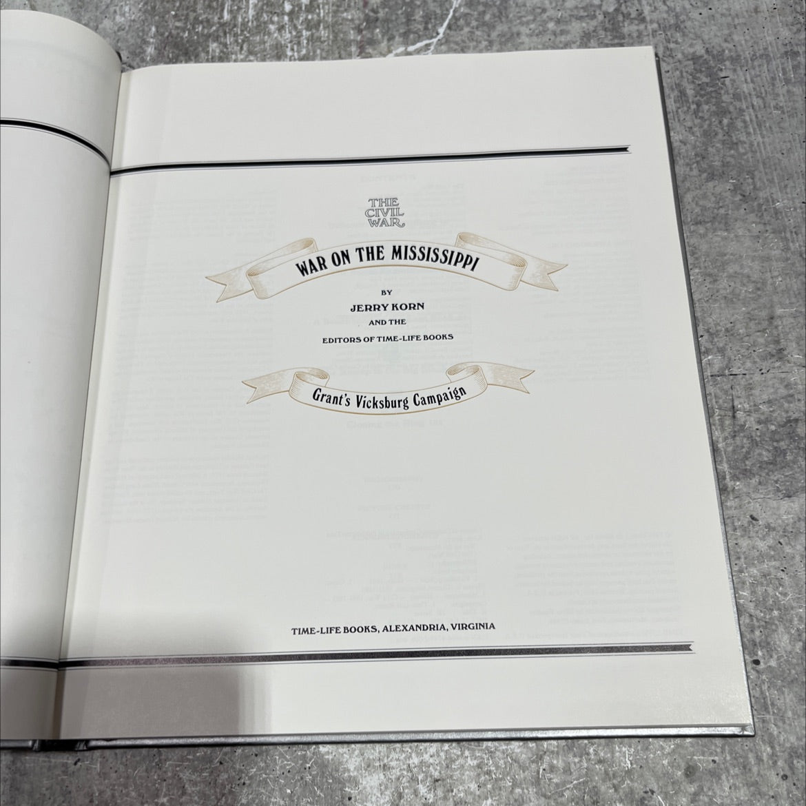 the civil war war on the mississippi book, by jerry korn, 1970 Hardcover image 2