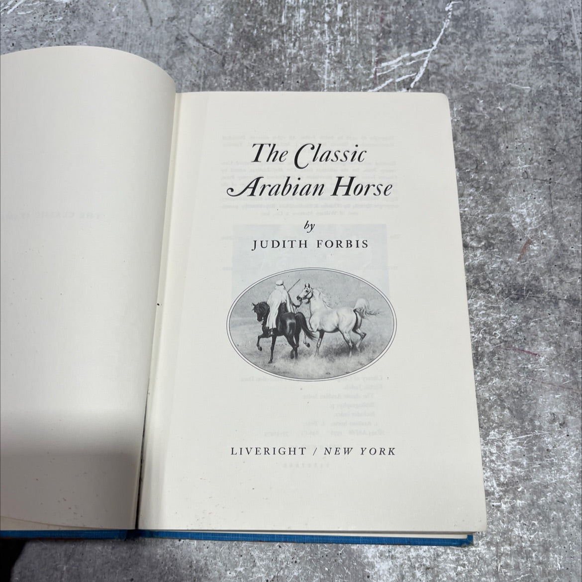 the classic arabian horse book, by judith forbis, 1976 Hardcover image 2