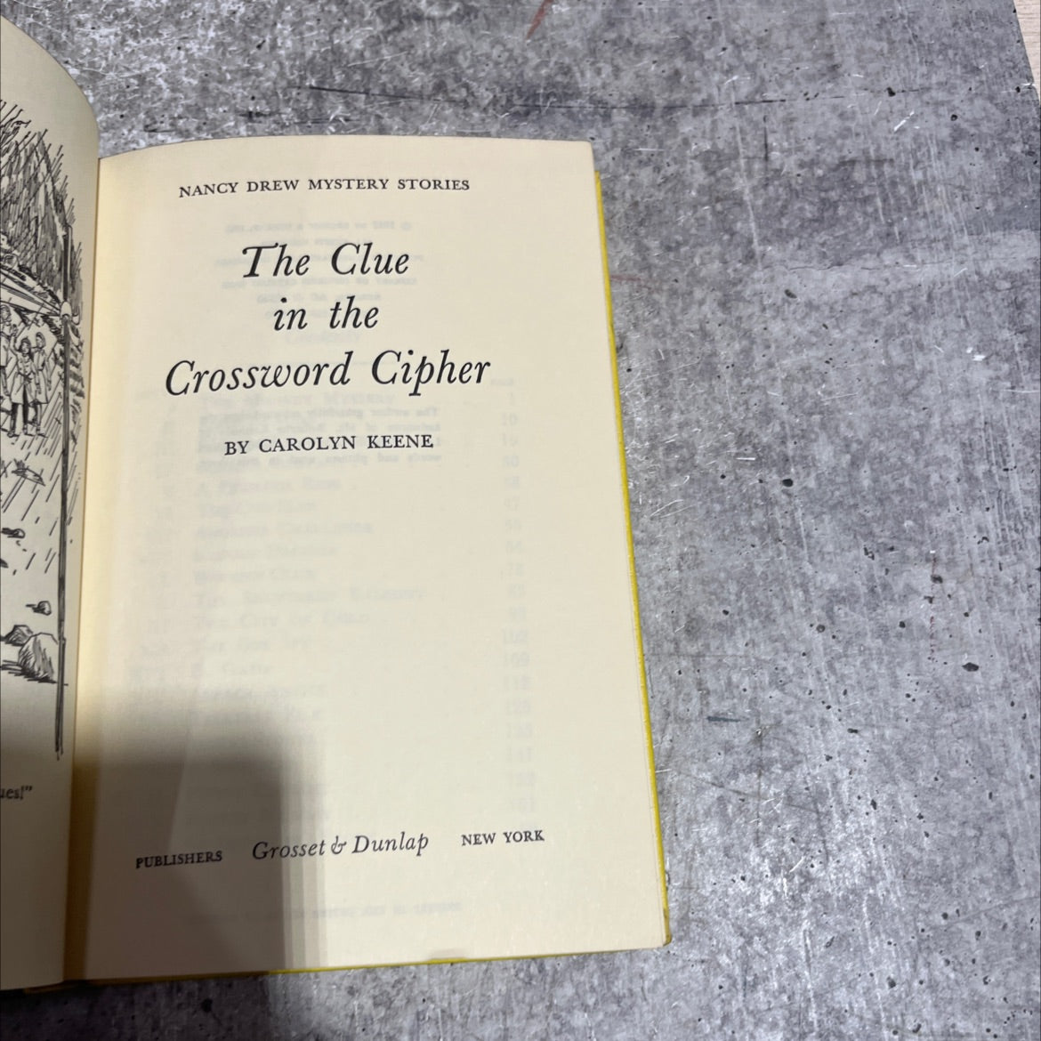 the clue in the crossword cipher book, by carolyn keene, 1967 Hardcover image 2