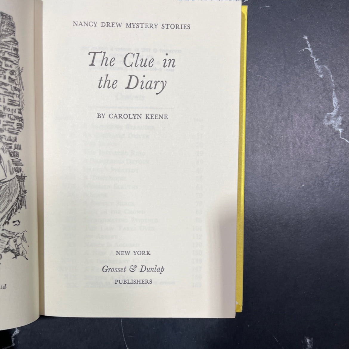 the clue in the diary book, by carolyn keene, 1962 Hardcover image 2