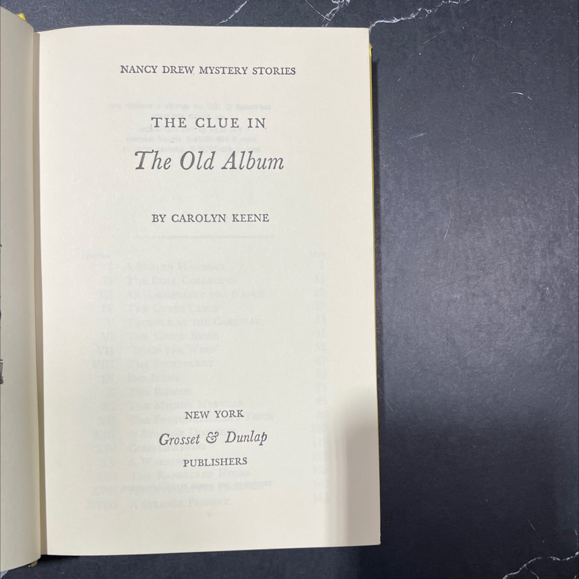 the clue in the old album book, by carolyn keene, 1947 Hardcover image 2