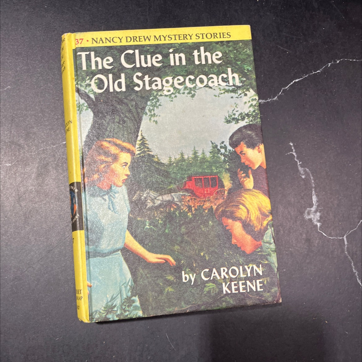the clue in the old stagecoach book, by carolyn keene, 1960 Hardcover image 1