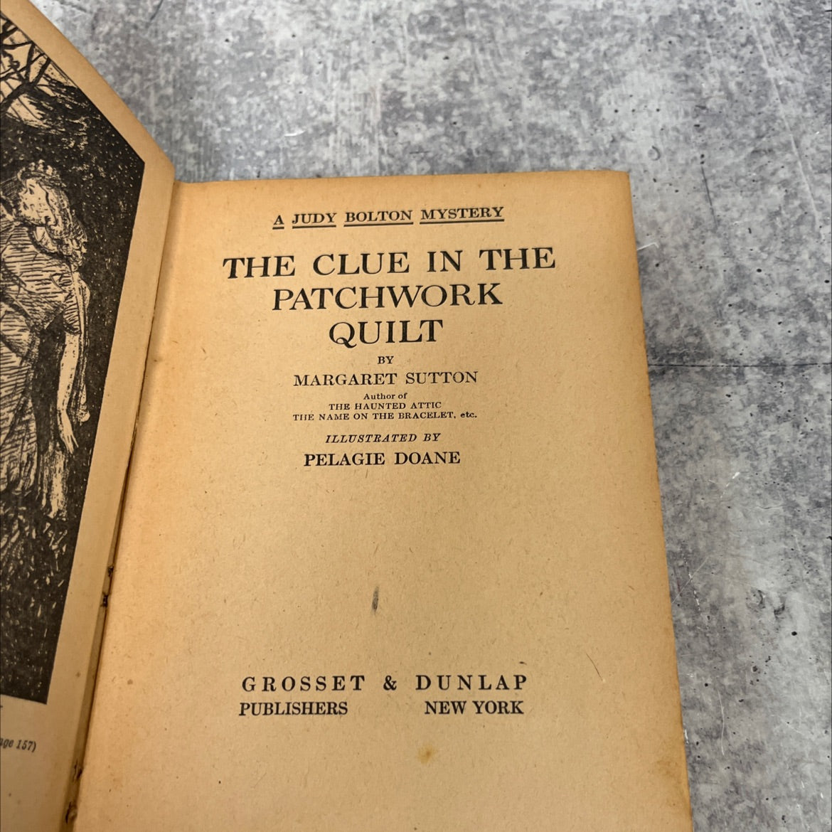 the clue in the patchwork quilt book, by margaret sutton, 1941 Hardcover image 2