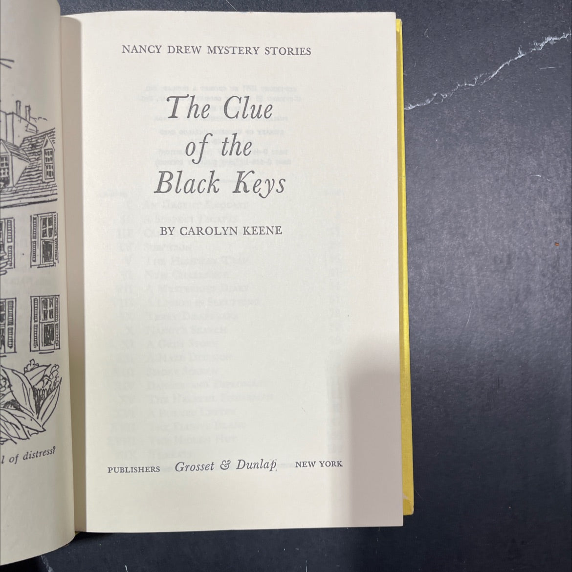 the clue of the black keys book, by carolyn keene, 1968 Hardcover image 2