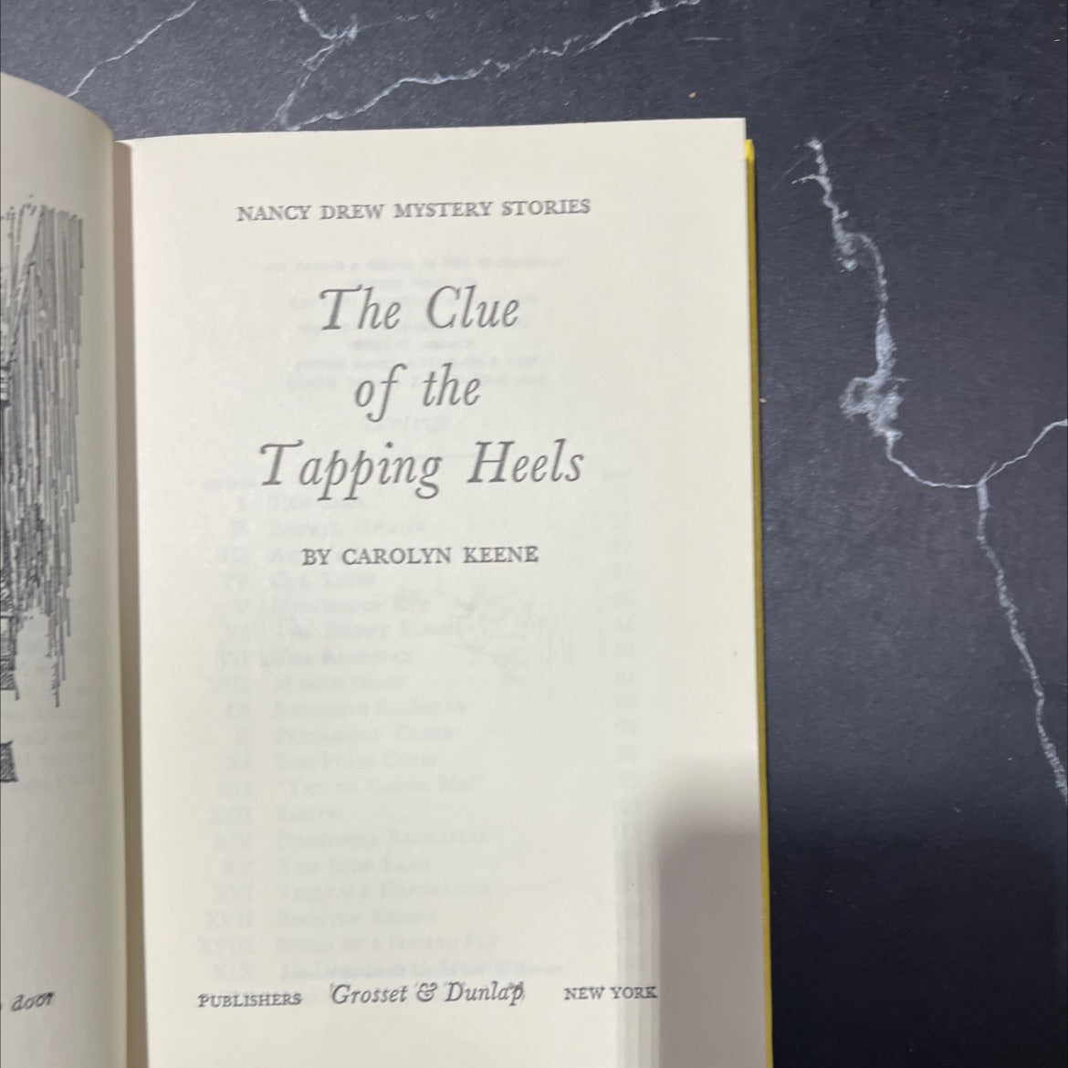 the clue of the tapping heels book, by carolyn keene, 1969 Hardcover image 2