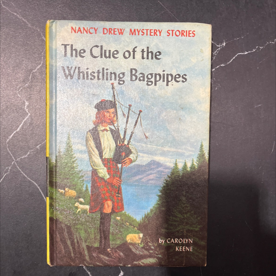 the clue of the whistling bagpipes book, by carolyn keene, 1964 Hardcover image 1