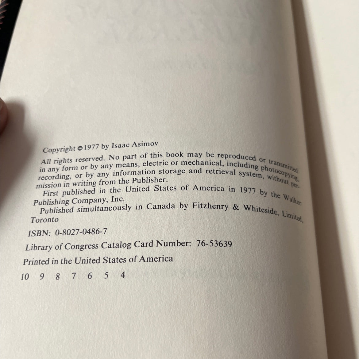 the collapsing universe book, by isaac asimov, 1977 Hardcover image 3