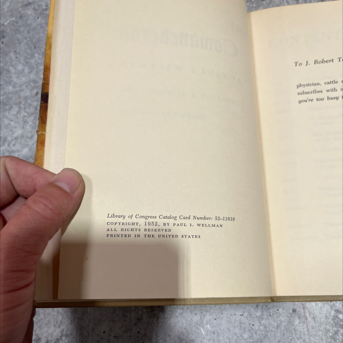 the comancheros book, by paul i. wellman, 1952 Hardcover image 3