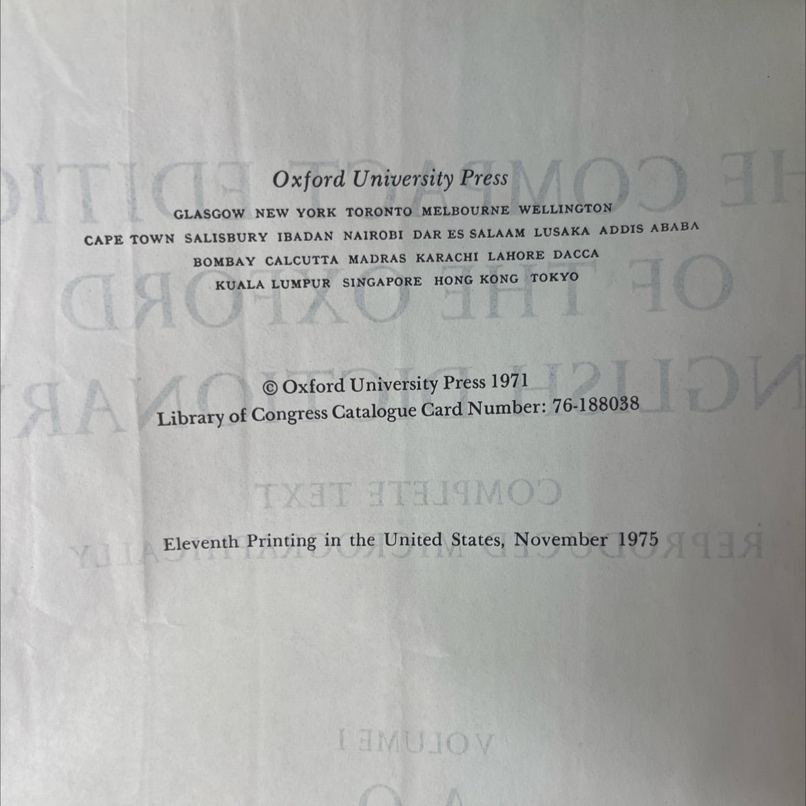 The Compact Edition Of the Oxford English Dictionary  - the compact edition of the oxford english dictionary book, by image 3