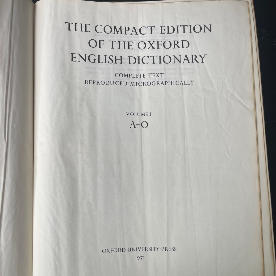 The Compact Edition Of the Oxford English Dictionary  - the compact edition of the oxford english dictionary book, by image 2