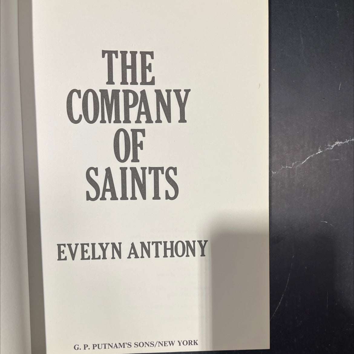 the company of saints book, by evelyn anthony, 1984 Hardcover image 2