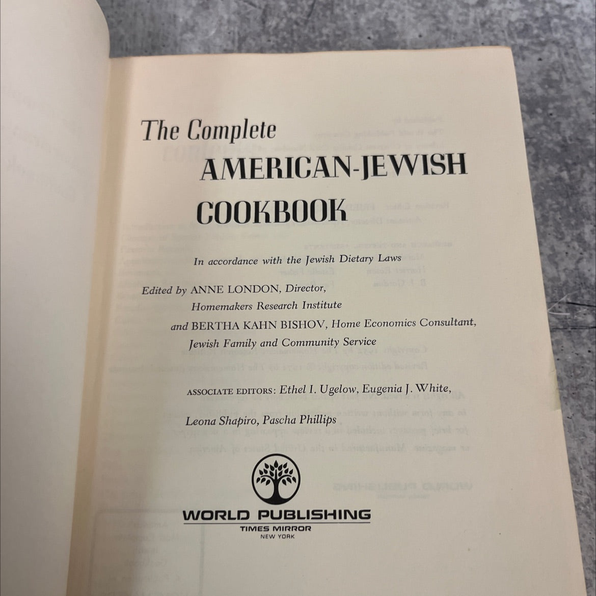 the complete american-jewish cookbook book, by anne london, bertha kahn bishov, 1971 Hardcover image 2