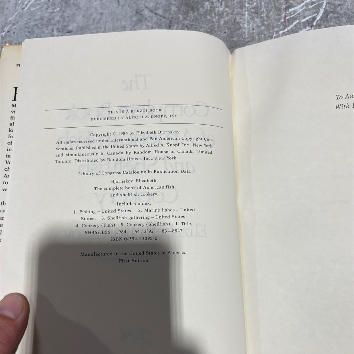 the complete book of american fish and shellfish cookery book, by Elizabeth Bjornskov, 1984 Hardcover image 3