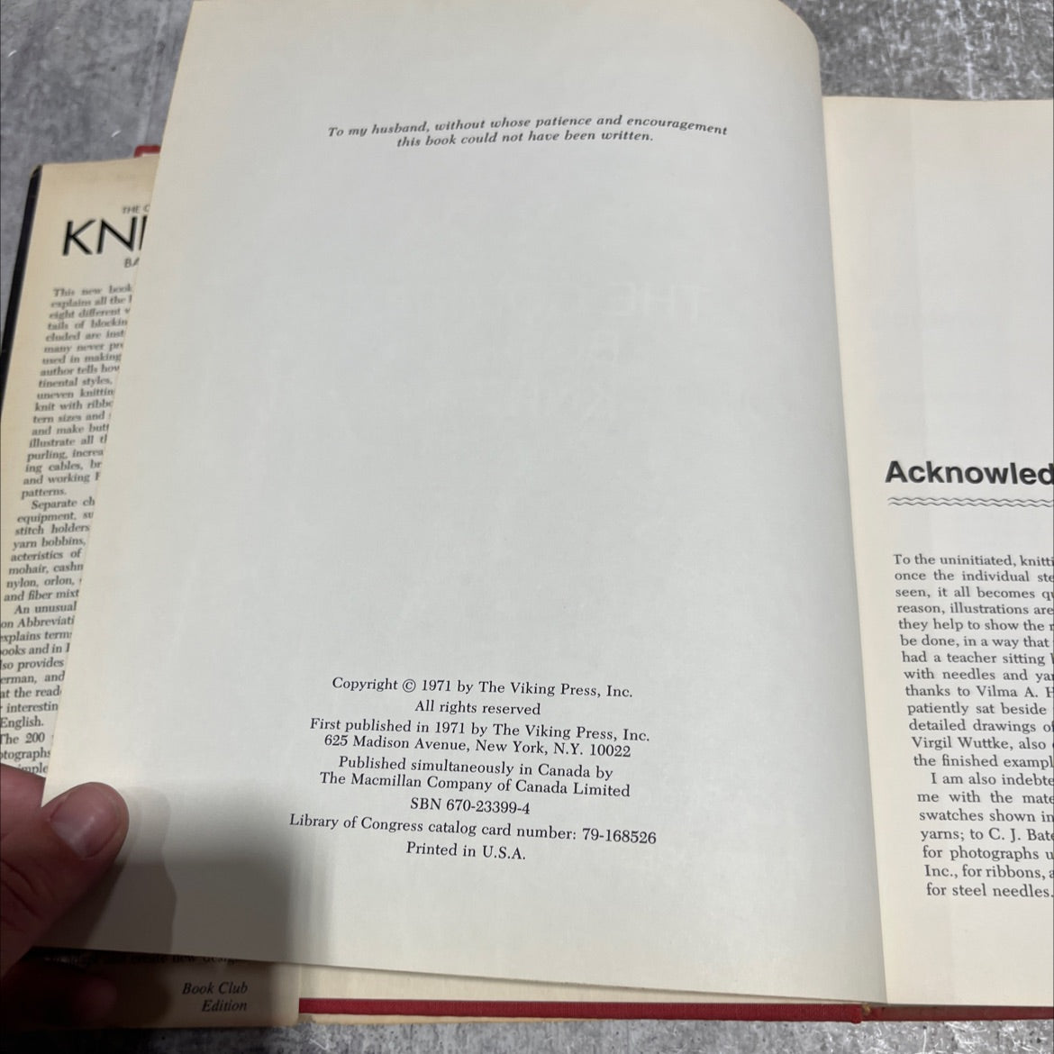 the complete book of knitting book, by barbara abbey, 1971 Hardcover image 3