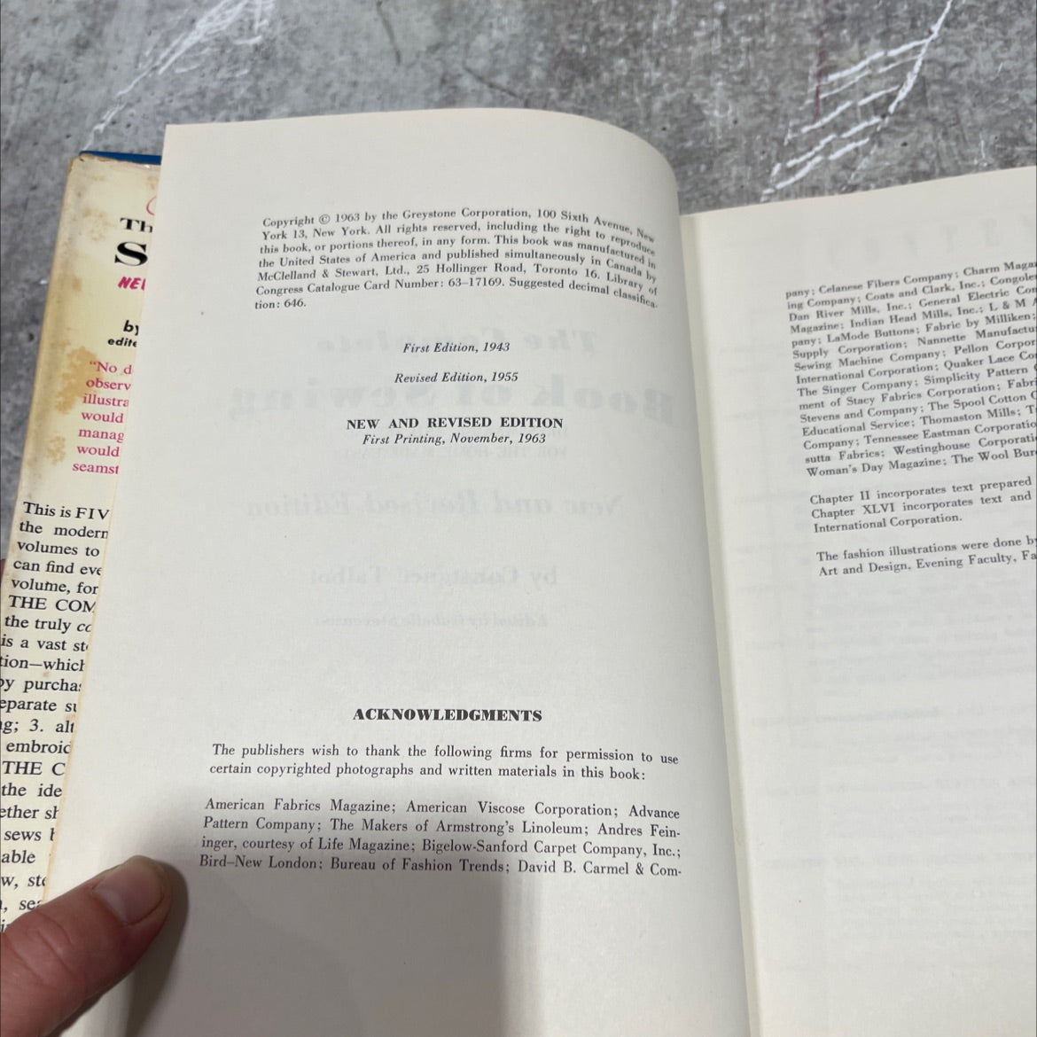 the complete book of sewing dressmaking and sewing for the home made easy book, by Constance Talbot, 1963 Hardcover image 3