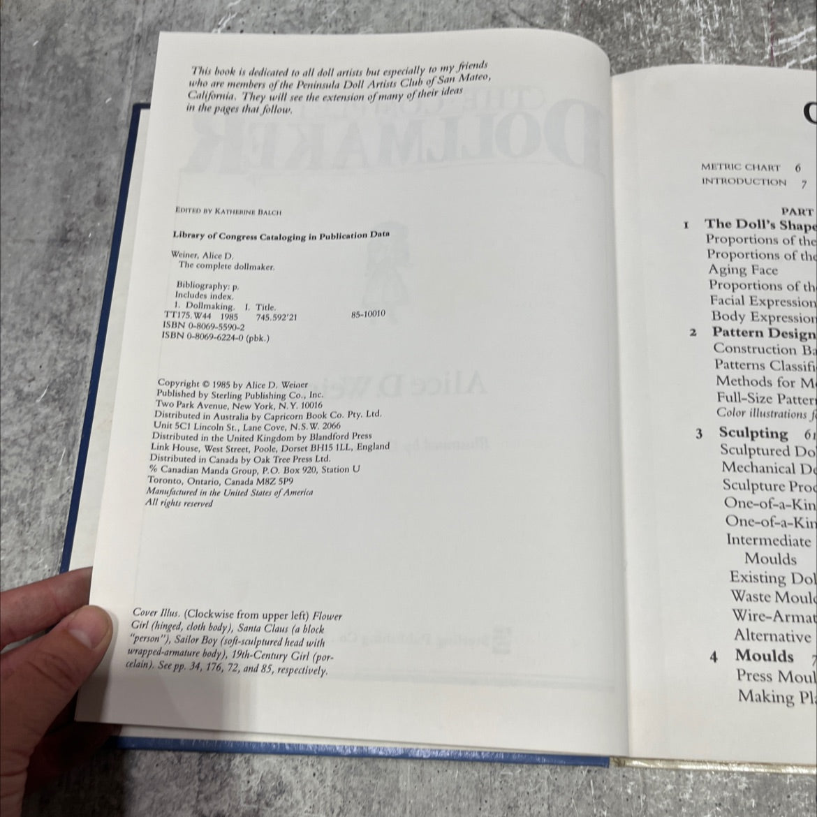 the complete dollmaker book, by Alice D. Weiner, 1985 Hardcover image 3