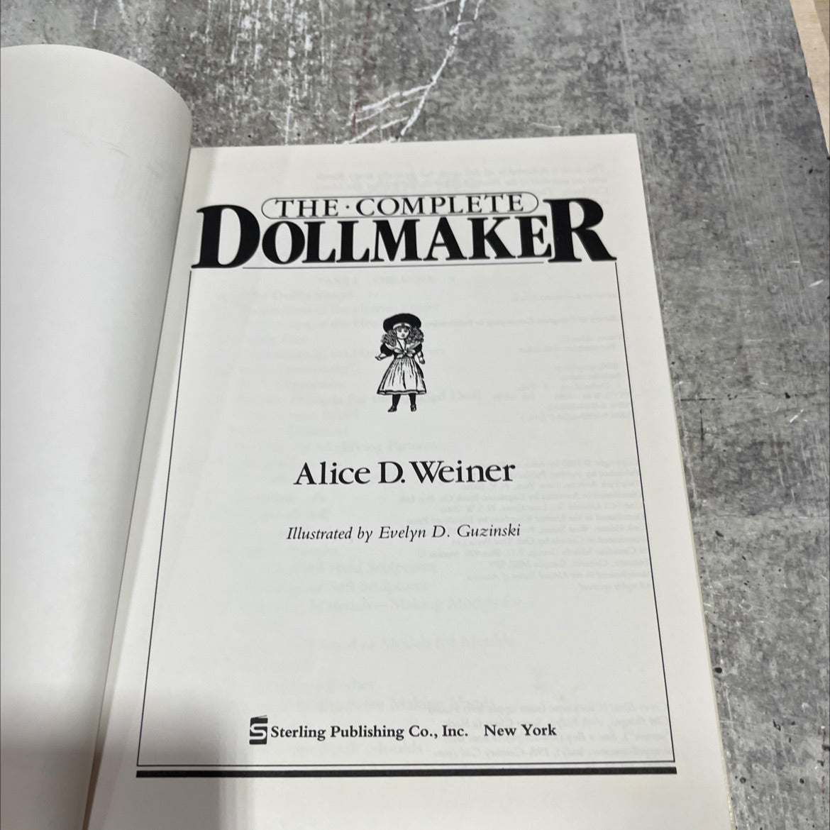 the complete dollmaker book, by Alice D. Weiner, 1985 Hardcover image 2