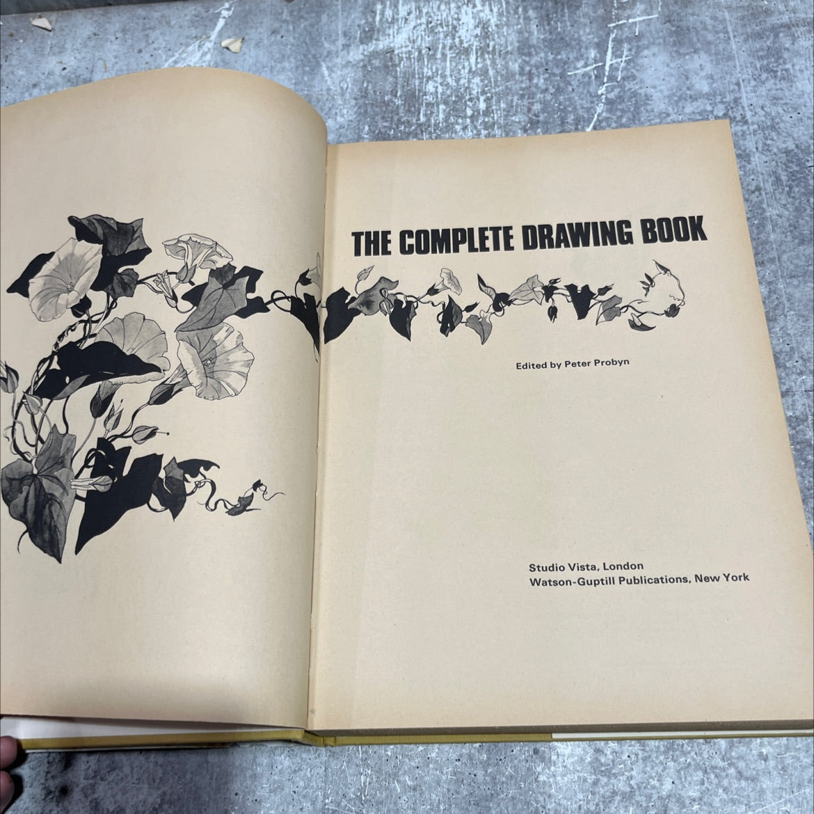 the complete drawing book book, by Peter Probyn, 1970 Hardcover image 2