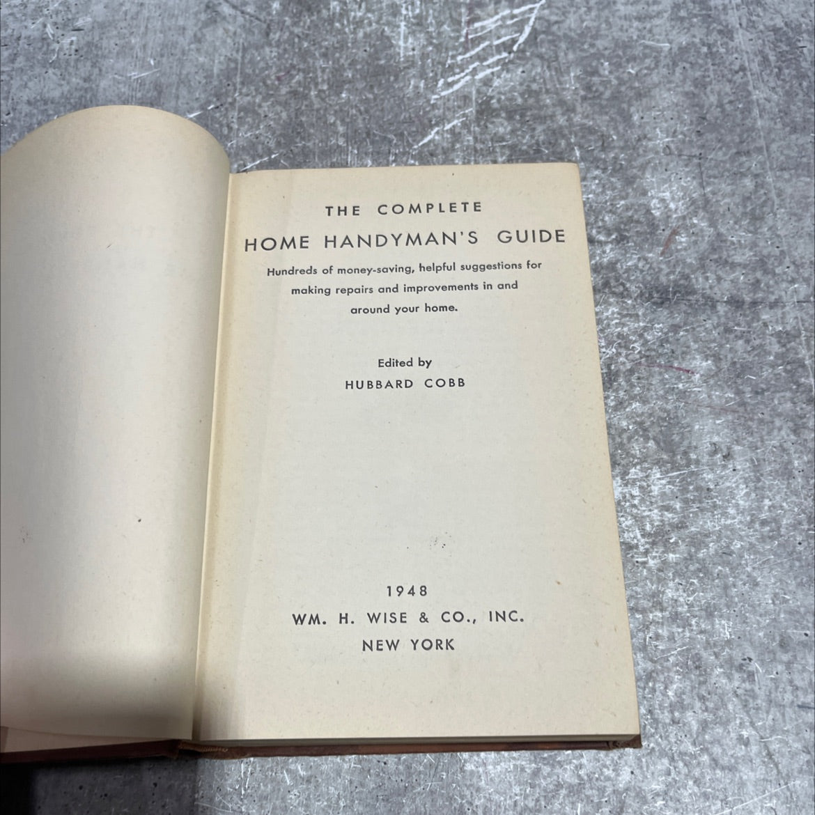 the complete home handyman's guide book, by hubbard cobb, 1948 Hardcover image 2